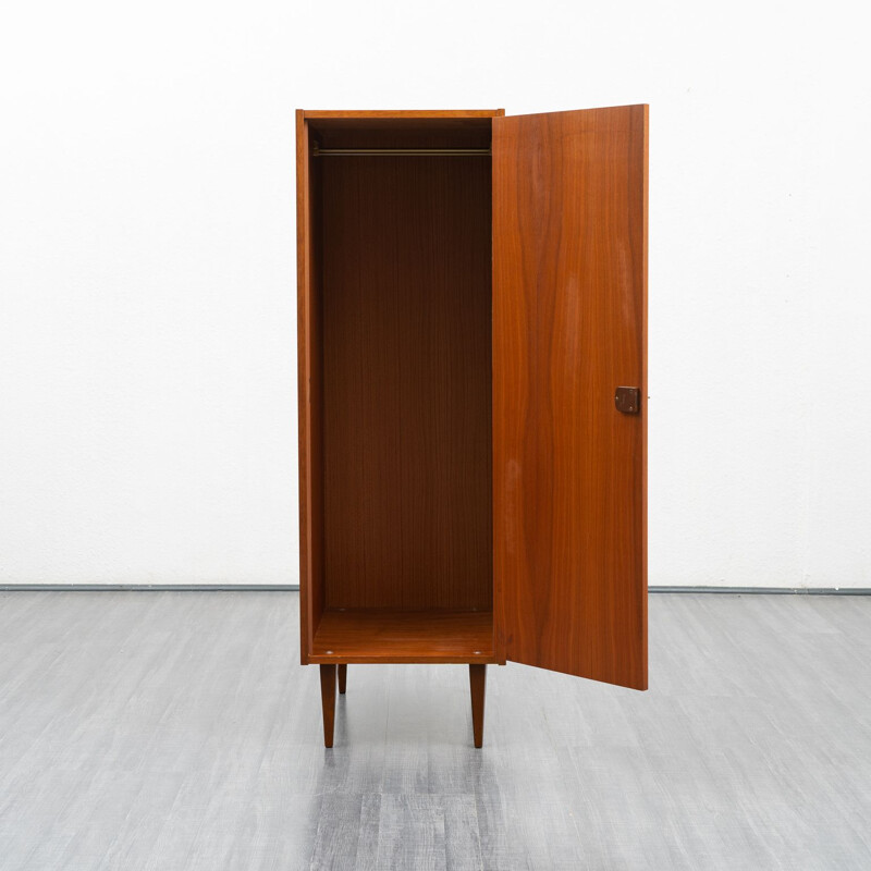 Vintage Slim single-door cabinet in walnut, 1960s