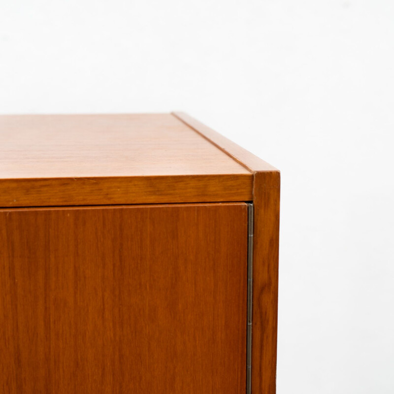 Vintage Slim single-door cabinet in walnut, 1960s