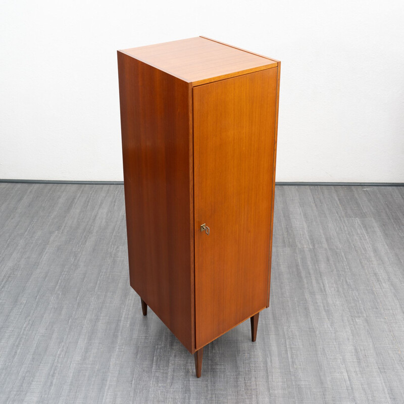 Vintage Slim single-door cabinet in walnut, 1960s