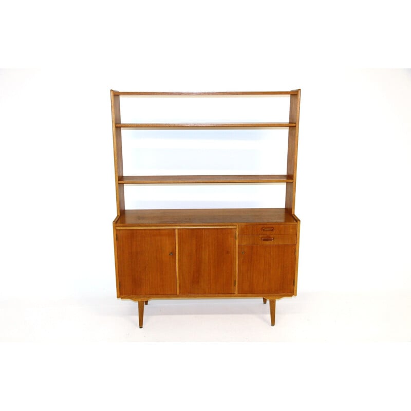 Vintage teak and oakwood desk, Sweden 1960