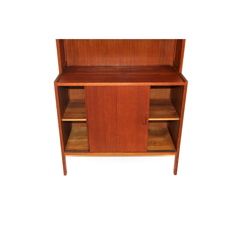 Vintage dark wood bookcase, Sweden 1960