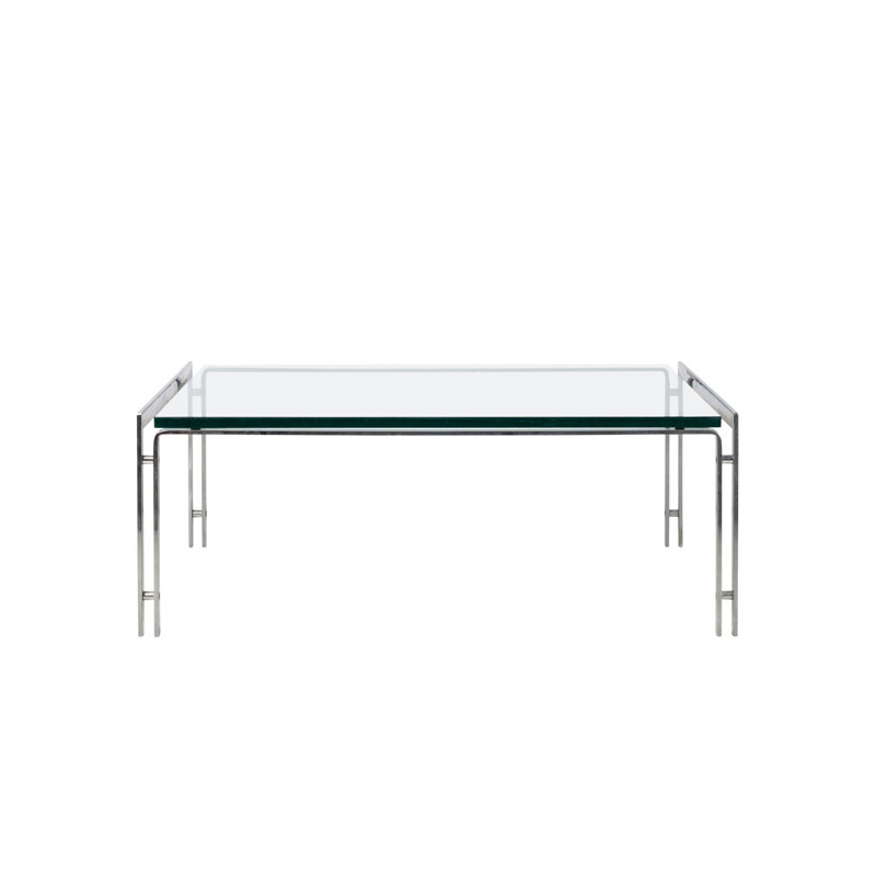 Vintage Metaform glass coffee table by Hank Kwint, 1960s