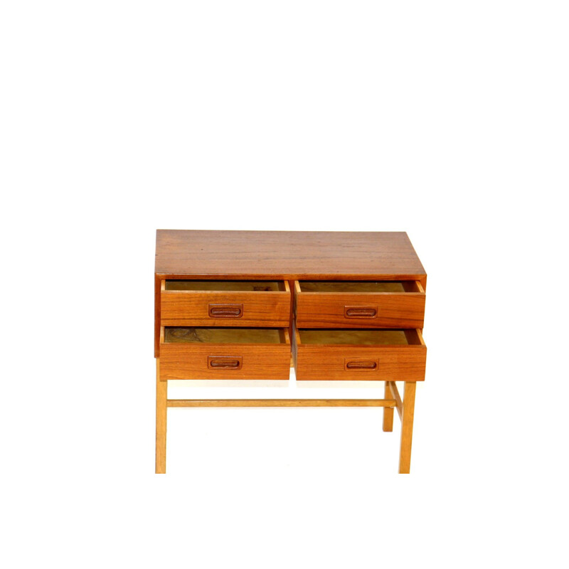 Vintage teak and oakwood chest of drawers, Sweden 1960