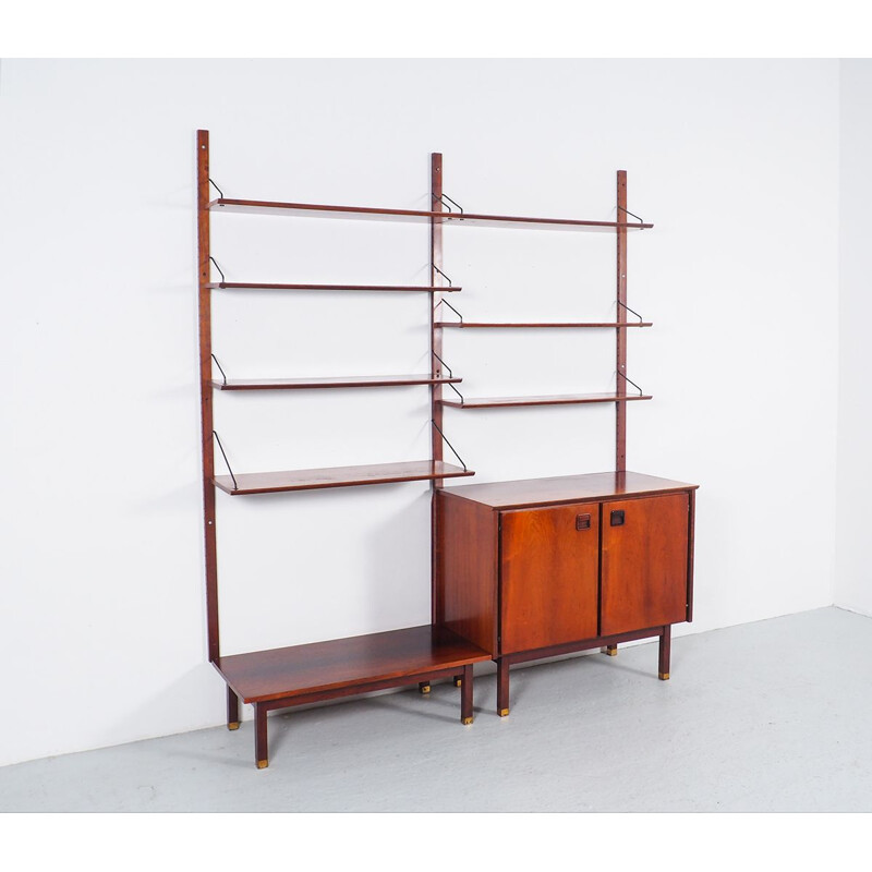 Modular vintage rosewood wall unit by Topform, 1960s