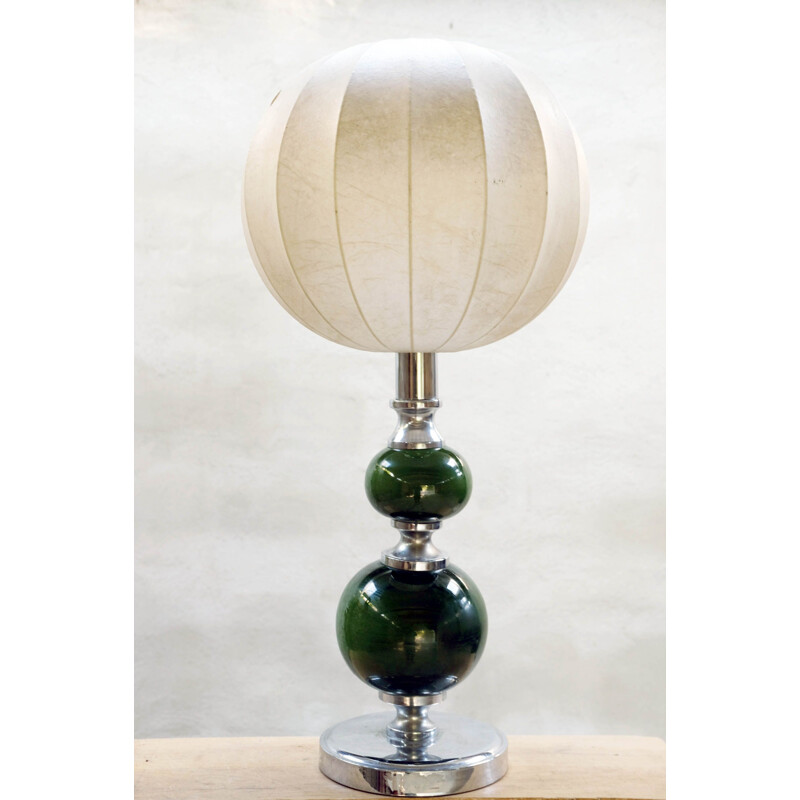 Mid-century lamp with cocoon by A. Castiglioni, Italy 1960s
