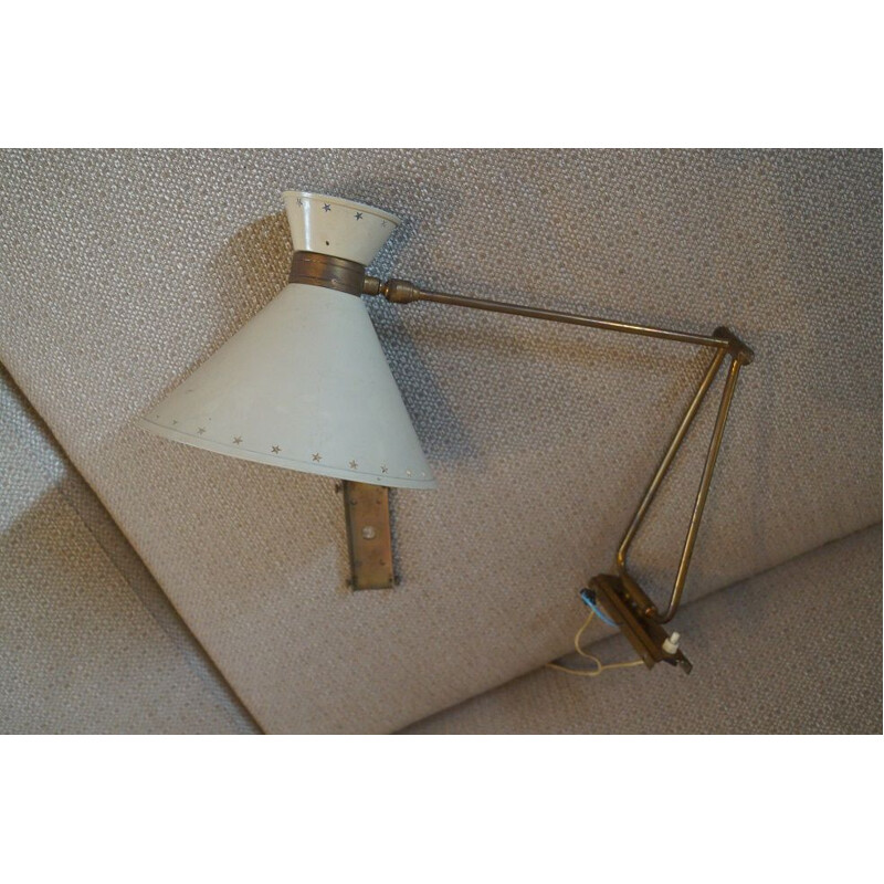 Vintage wall lamp by René Mathieu for Lunel, 1950