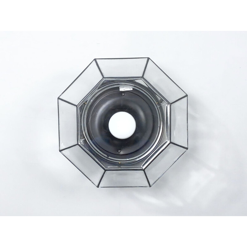 Vintage ceiling lamp (3072) octagonal by Hans-Agne Jakobsson for Glashütte Limburg, Germany 1960s