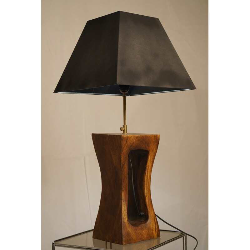 Lamp in mahogany - 1970s