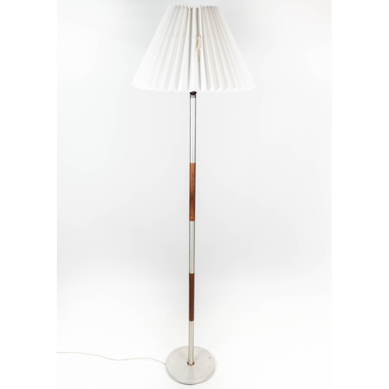 Mid century Danish floor lamp in rosewood and metal, 1960s