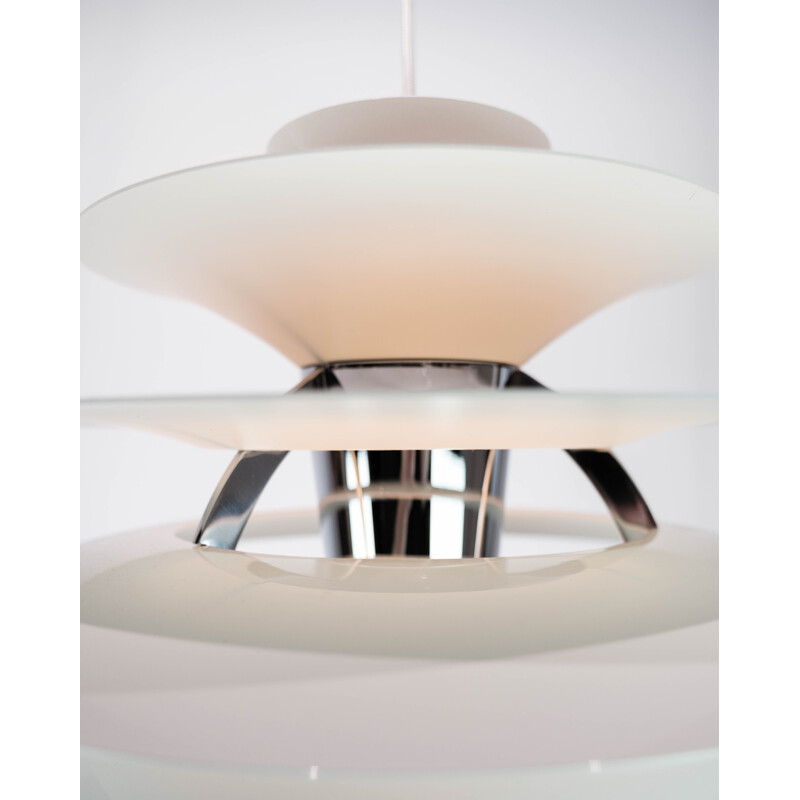 Vintage PH Snowball hanging lamp with white lacquered shades by Poul Henningsen for Louis Poulsen