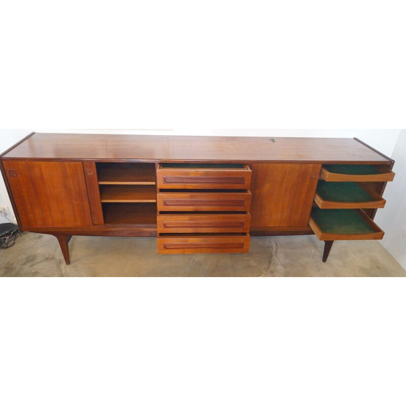 Vintage teak sideboard by Johannes Andersen for Samcom, 1960