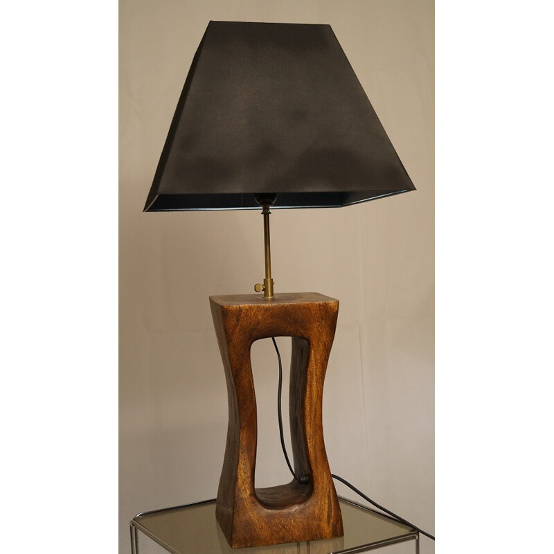 Lamp in mahogany - 1970s
