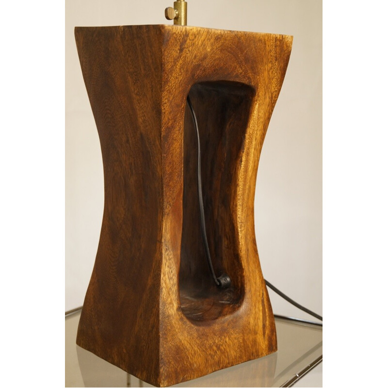 Lamp in mahogany - 1970s