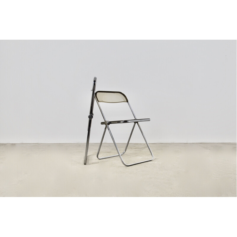 Pair of vintage Plia folding chairs by Giancarlo Piretti for Castelli, 1970