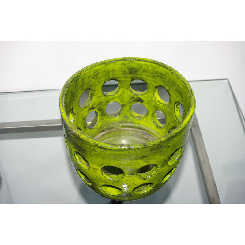 Cubremaceta de cerámica vintage de Mado Jolain