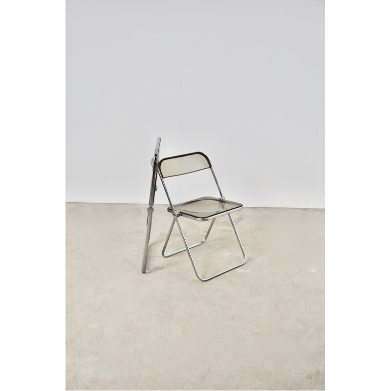 Pair of vintage Plia folding chairs by Giancarlo Piretti for Castelli, 1970