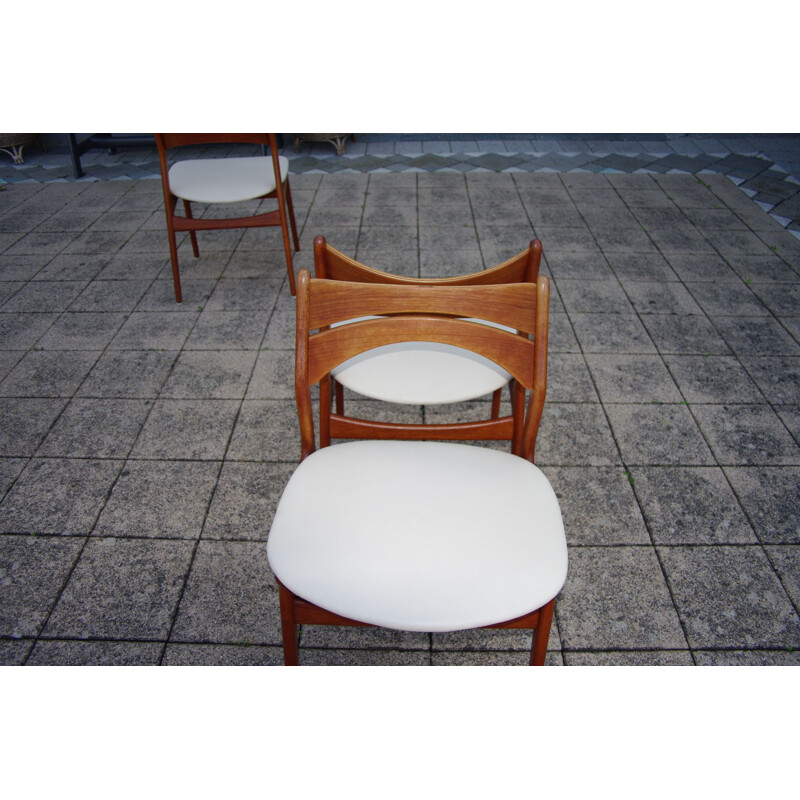 Set of 5 vintage teak chairs by Eric Buch, 1960