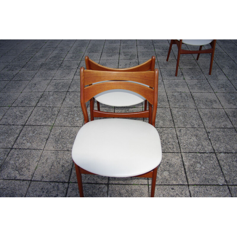 Set of 5 vintage teak chairs by Eric Buch, 1960