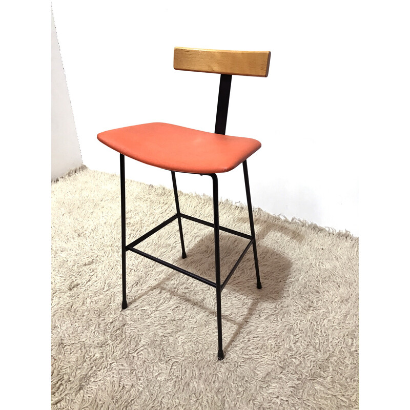 Mid Centry Kandya bar stool, Franck GUILLE - 1950s