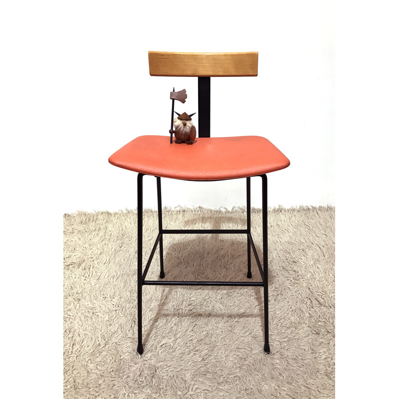 Mid Centry Kandya bar stool, Franck GUILLE - 1950s