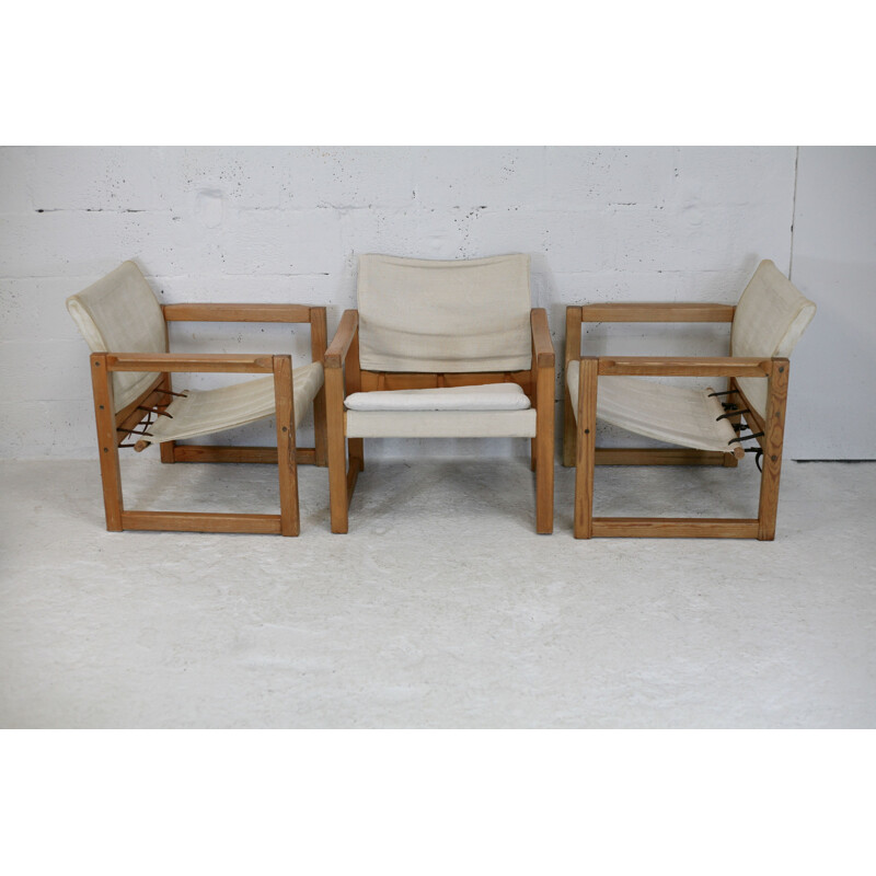 Juego de 3 sillones vintage "Diana" de Karin Mobring para Ikea, 1970