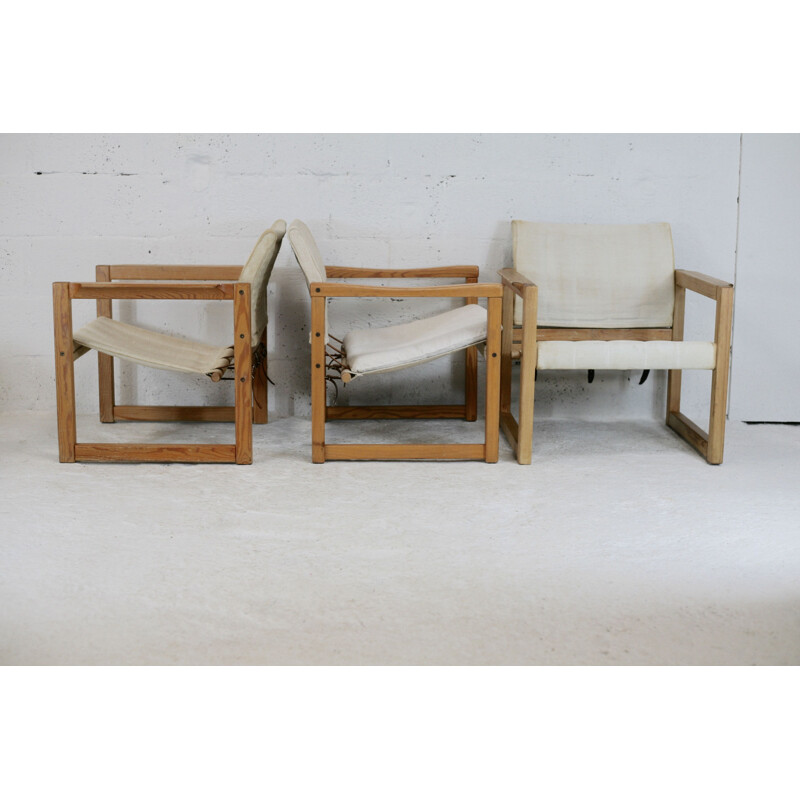 Ensemble de 3 fauteuils vintage "Diana" de Karin Mobring pour Ikéa, 1970