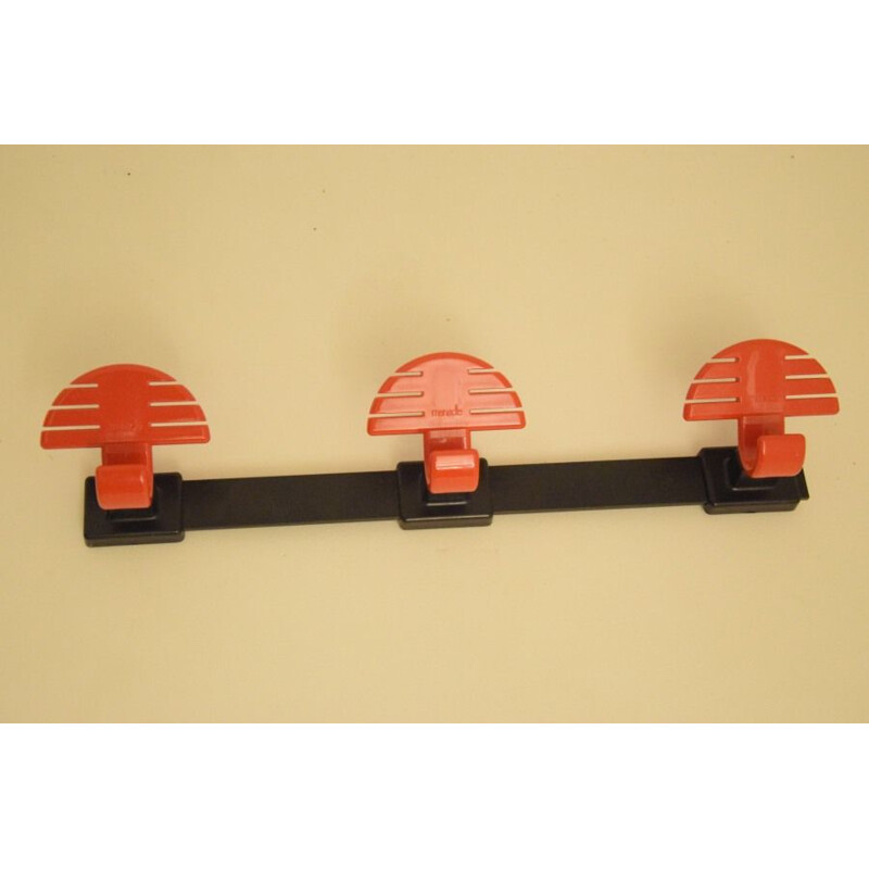 Set of 6 vintage coat hooks by Manade, 1980