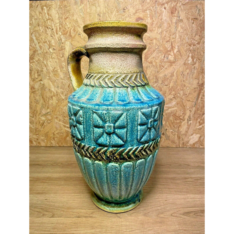 Vase vintage en céramique, Allemagne 1970