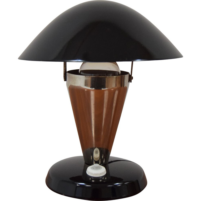 Lampe de table Bauhaus vintage, Tchécoslovaquie 1930