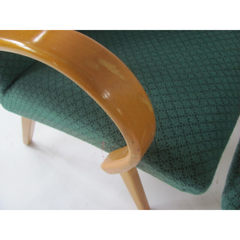 Paire de fauteuils vintage par Šmídek pour Ton, Tchécoslovaquie 1960