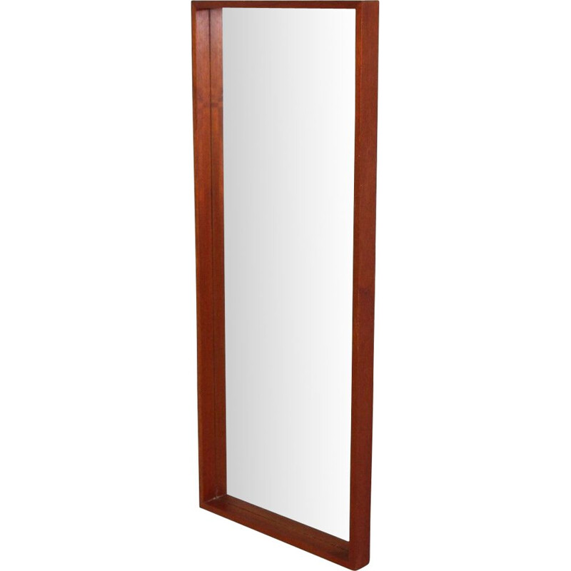 Vintage teak mirror by Glas and Trä, Sweden 1960