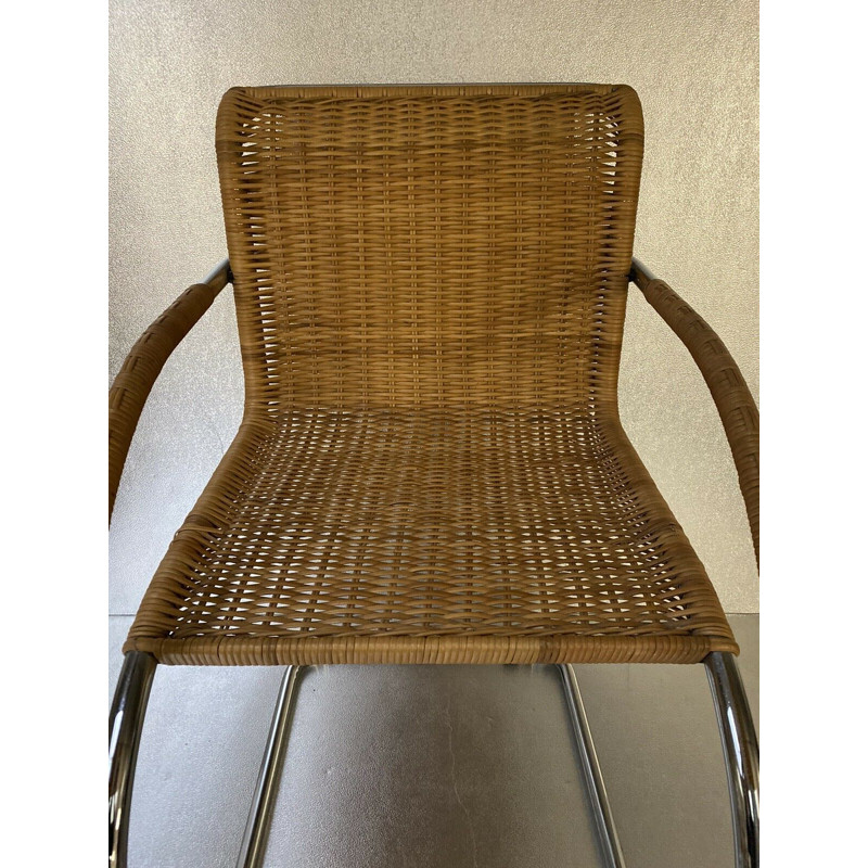 Vintage cane armchair