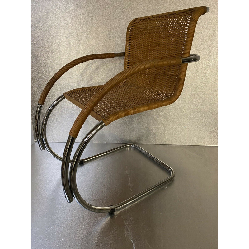 Vintage cane armchair