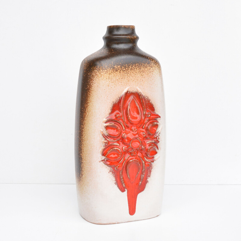Vaso de cerâmica Vintage de Strehla Keramik, Alemanha 1960