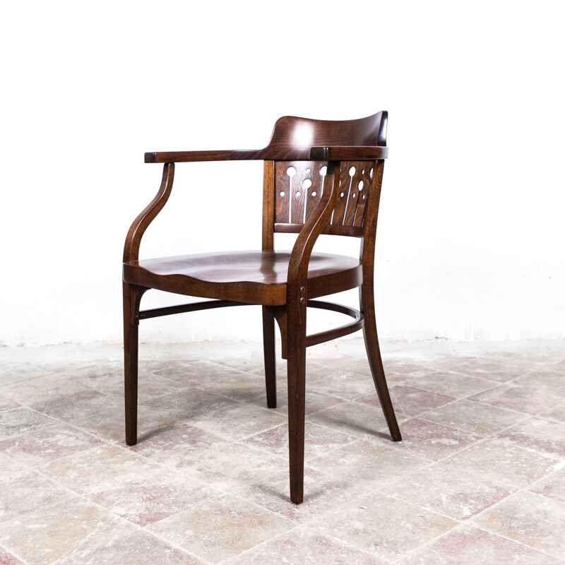 Vintage F 714 armchair by Otto Wagner for Thonet