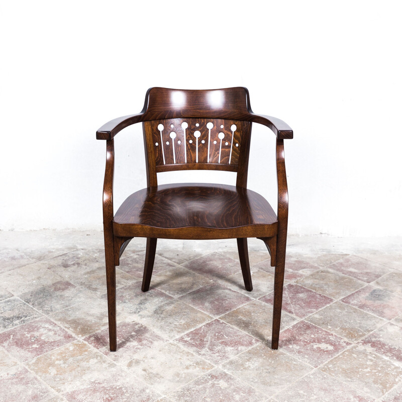 Vintage F 714 armchair by Otto Wagner for Thonet