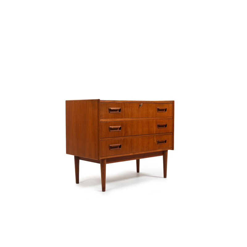 Vintage teak chest of drawers by Gunnar Nielsen Tibergaard, Denmark 1960s