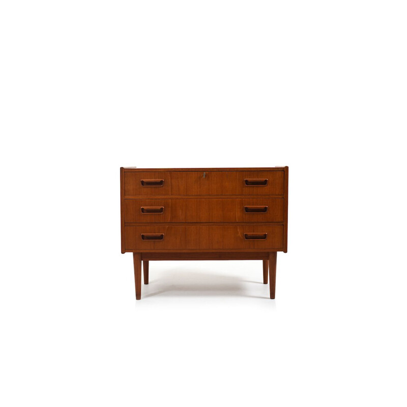 Vintage teak chest of drawers by Gunnar Nielsen Tibergaard, Denmark 1960s