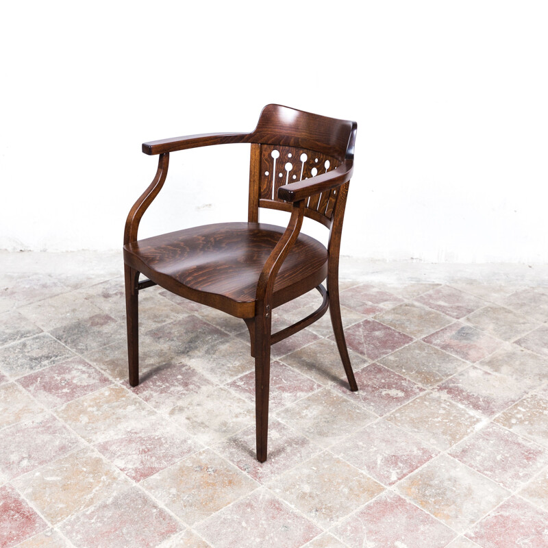 Vintage F 714 armchair by Otto Wagner for Thonet