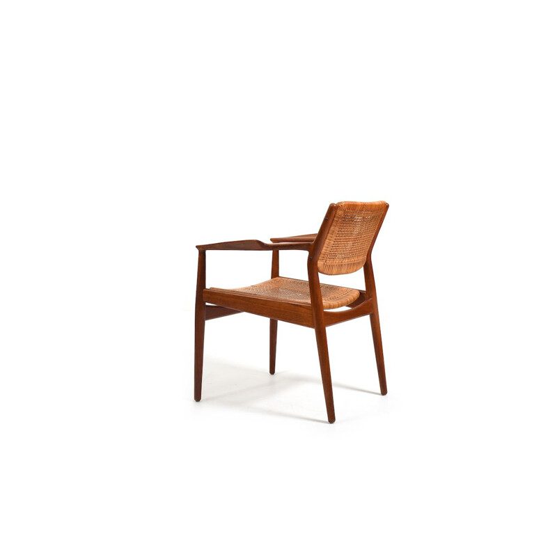 Teak vintage armchair model 51 by Arne Vodder for Helge Sibast, Denmark 1950s