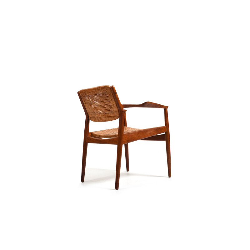 Teak vintage armchair model 51 by Arne Vodder for Helge Sibast, Denmark 1950s