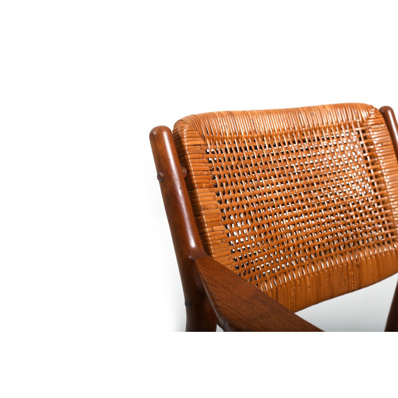 Teak vintage armchair model 51 by Arne Vodder for Helge Sibast, Denmark 1950s