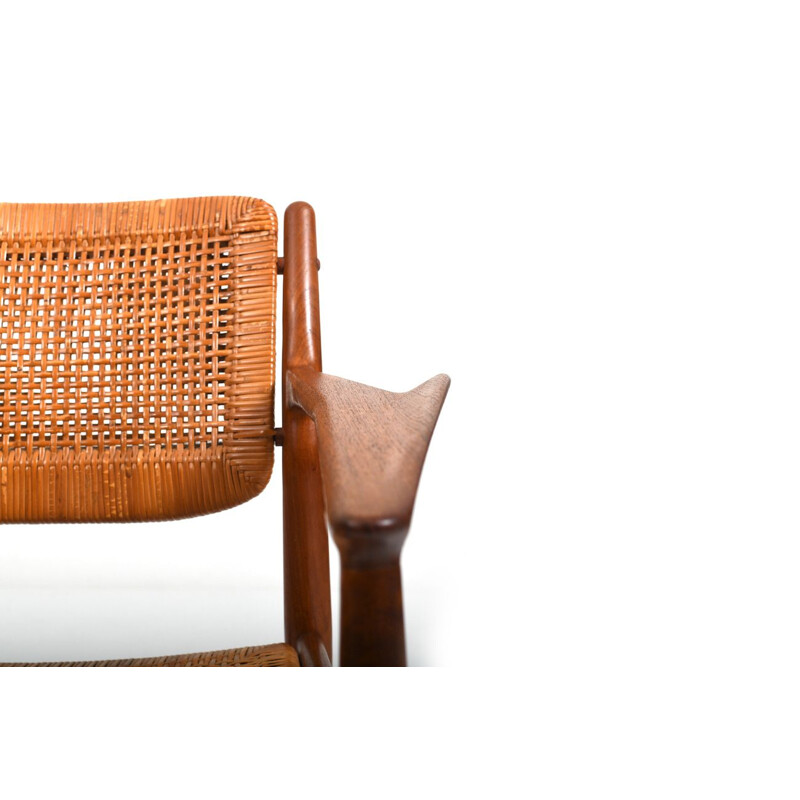 Teak vintage armchair model 51 by Arne Vodder for Helge Sibast, Denmark 1950s