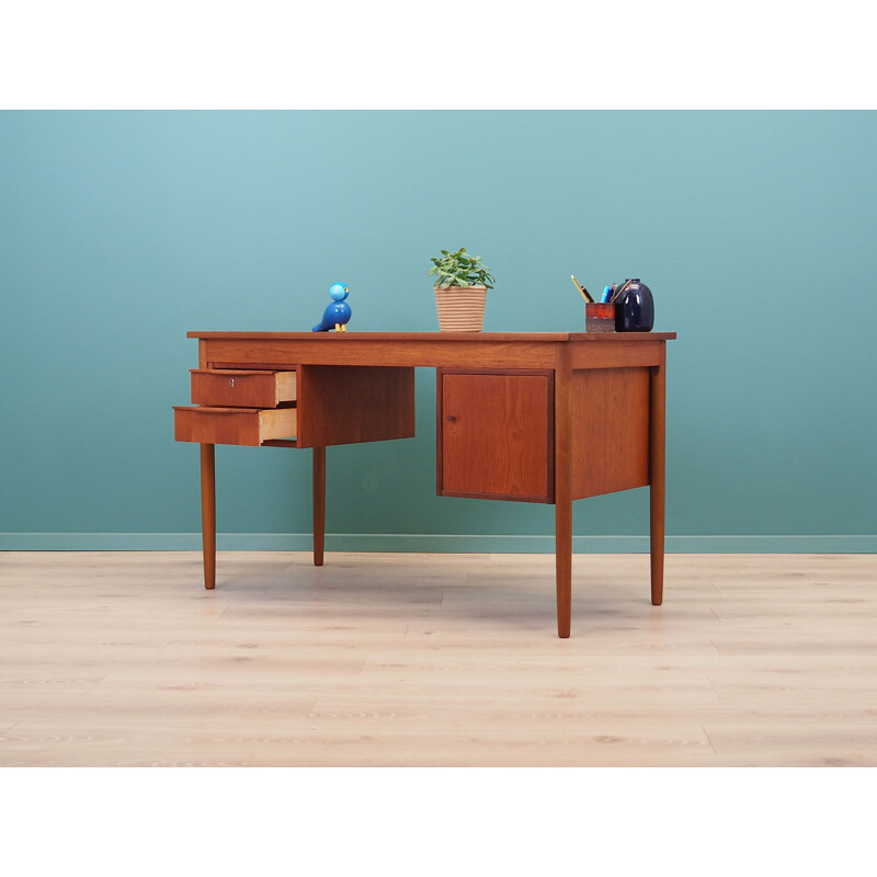 Teak vintage desk, Denmark 1970s