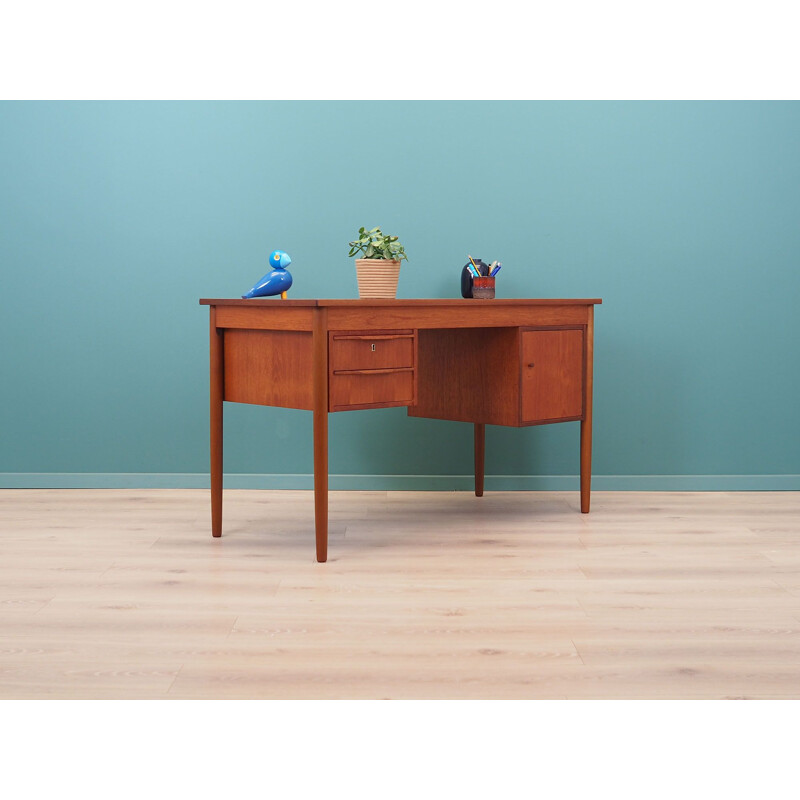 Teak vintage desk, Denmark 1970s