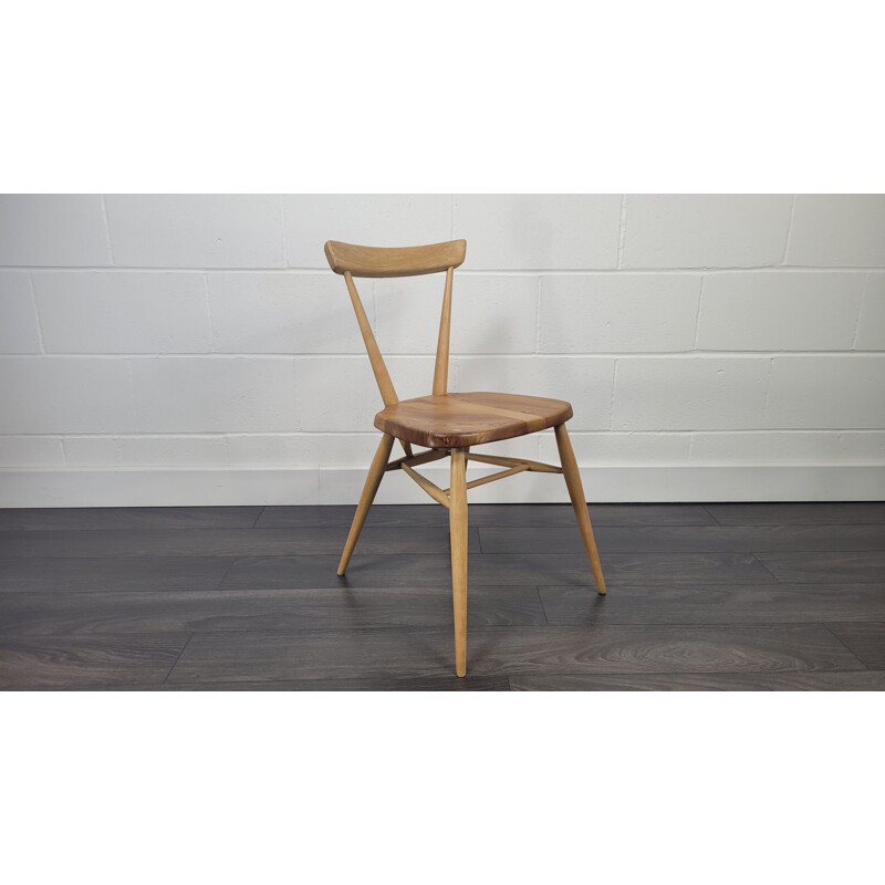 Vintage single back stacking dining chair by Ercol, 1960s