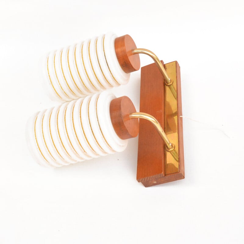 Vintage double wall lamp by Schneider Leuchte, Germany 1960s