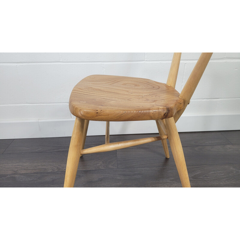 Vintage single back stacking dining chair by Ercol, 1960s