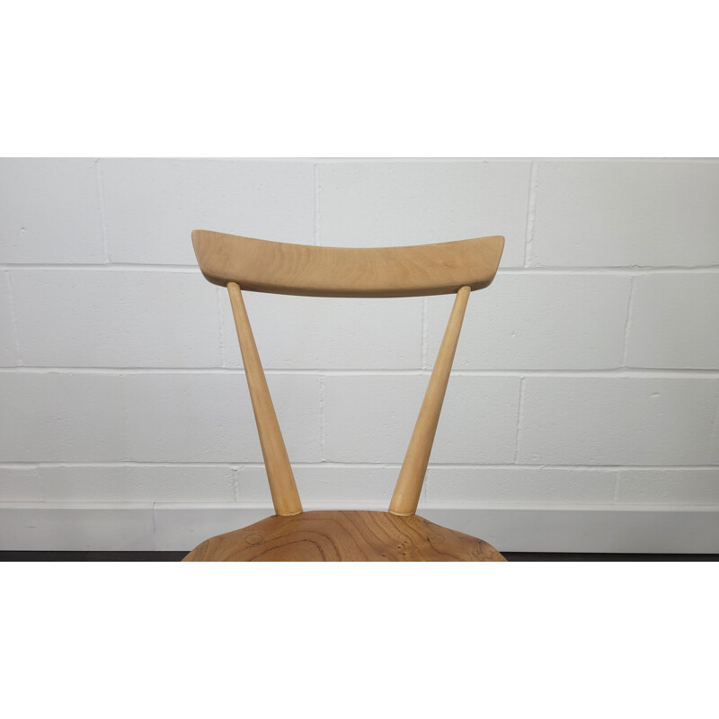 Vintage single back stacking dining chair by Ercol, 1960s