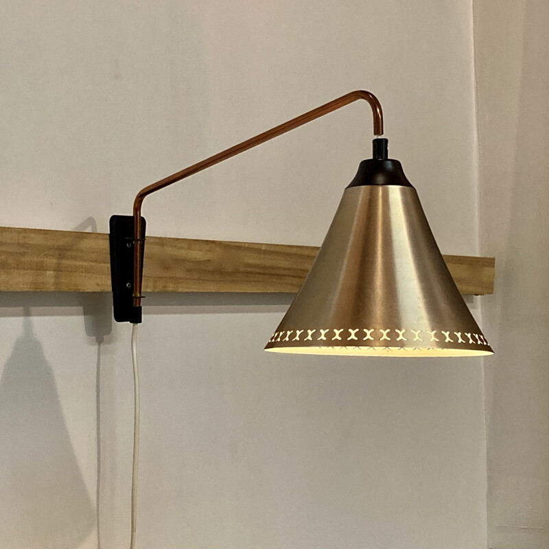 Vintage Scandinavian modular wall lamp, 1950